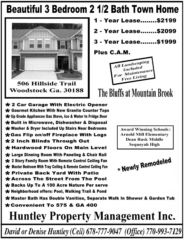 506 Hillside Trail 506 Hillside Trail Woodstock GA 30188 Apartment