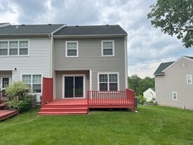 Freshly-painted deck