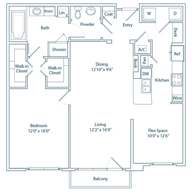 The Claremont Floor Plan - The Belle Meade at River Oaks