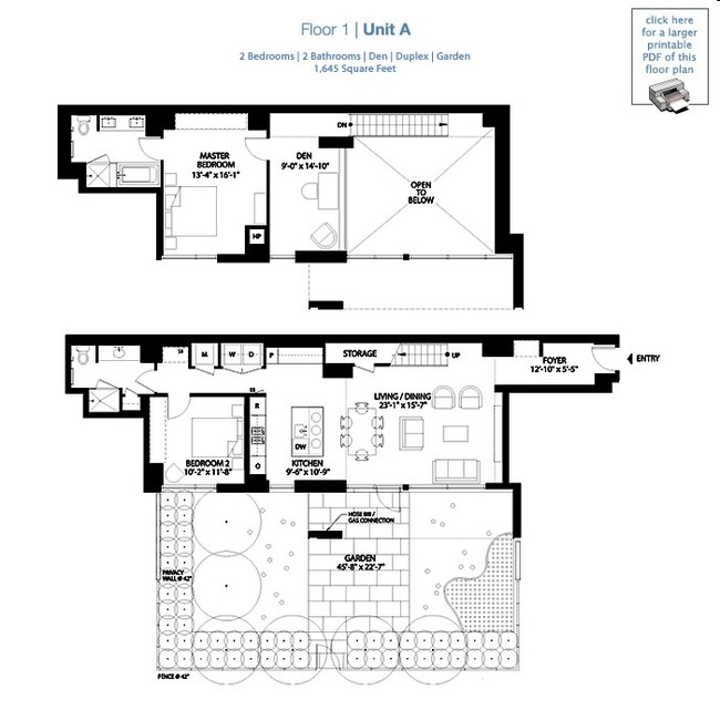 2BR/2BA - Residences at 22 West