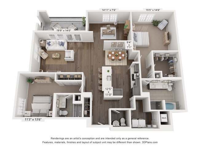 Floorplan - The Residences at Amberley Woods