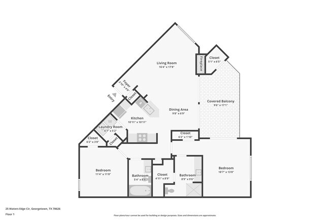 Floorplan - Waters Edge Apartment Homes