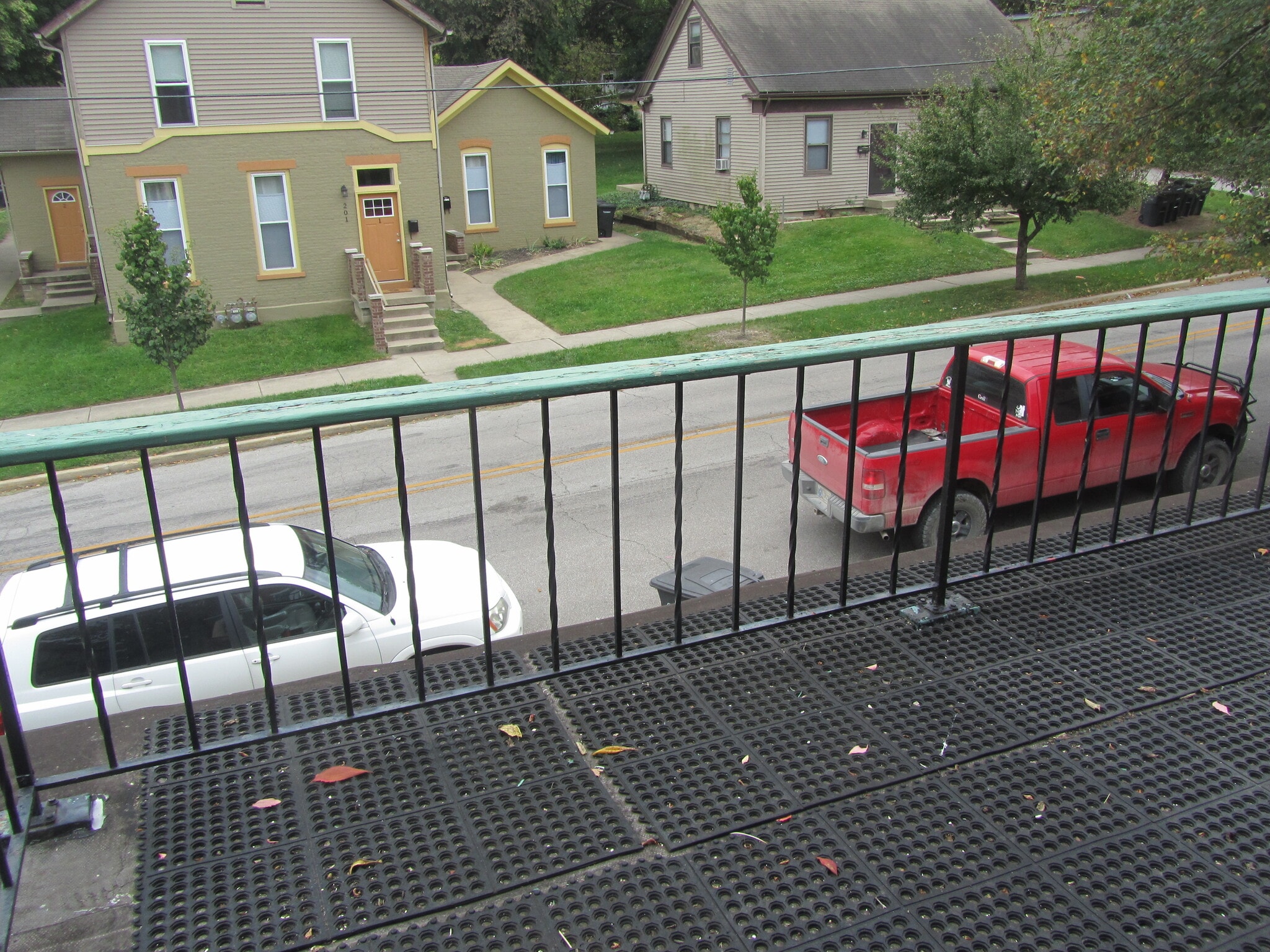 View of the street from the Balcony. - 204 S 6th St