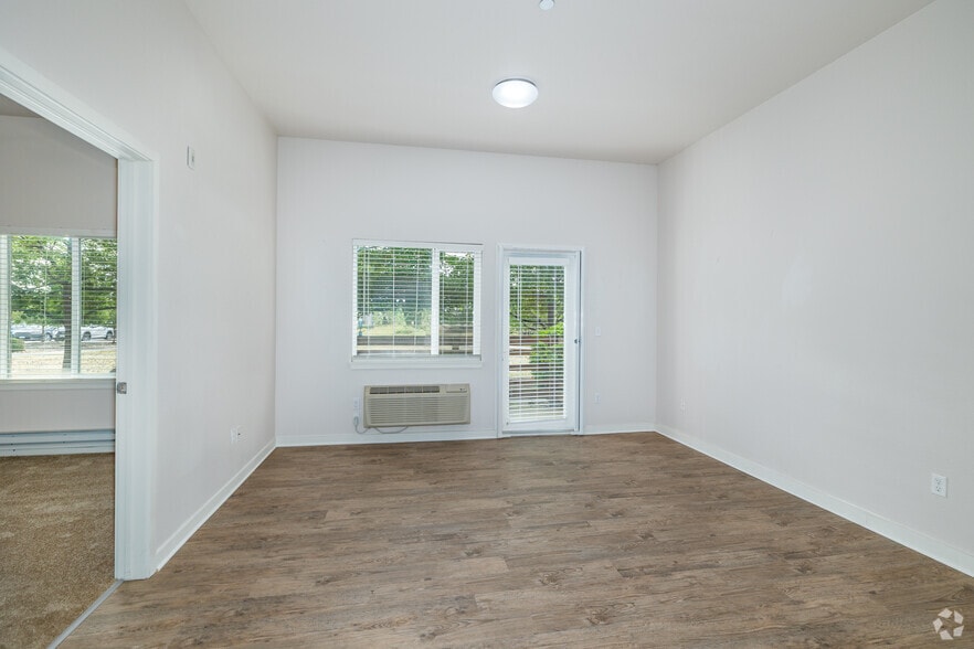 1BR, 1BA - 640SF - Living Room - Junegrass Apartments - Senior 62+ Community