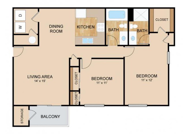 Floorplan - Tiburon View Apartments