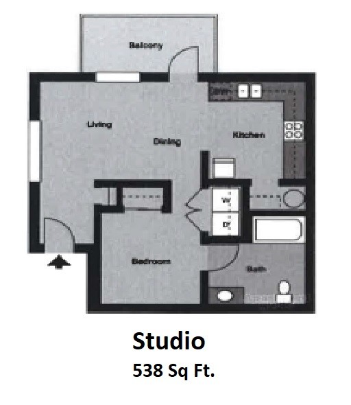 Floorplan - 1st Street Apartments