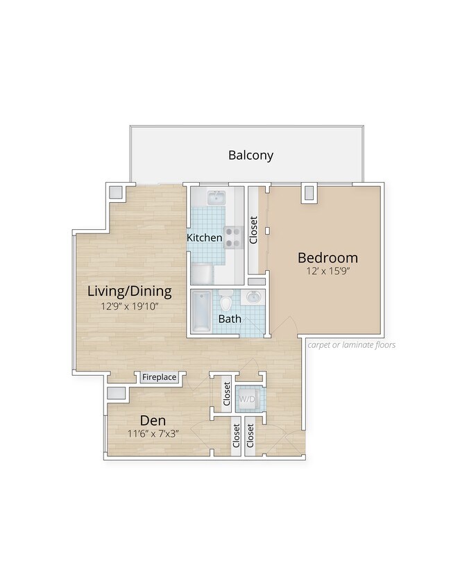 Floorplan - 1633 Q Apartments