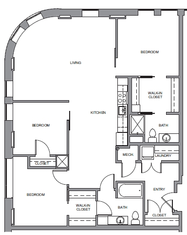 3BR/2BA - Elgin Artspace Lofts - For Artists Only