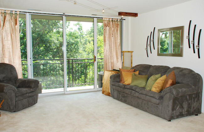 Main room with pullout sofa sleeper (furniture for staging only) - 5820 Oakwood Dr