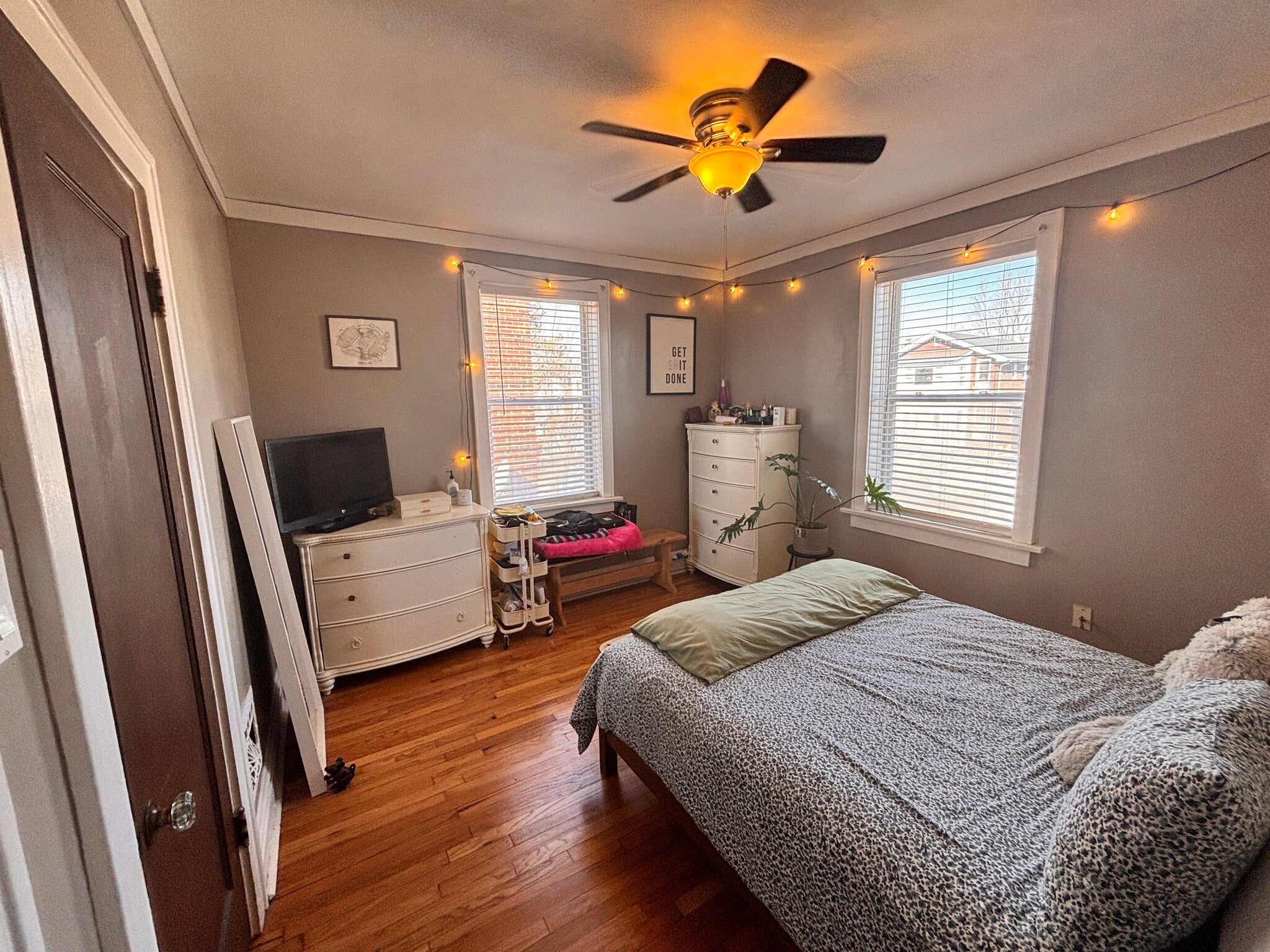 Bedroom w Refinished Hardwood Floors - 4945 Mardel Ave