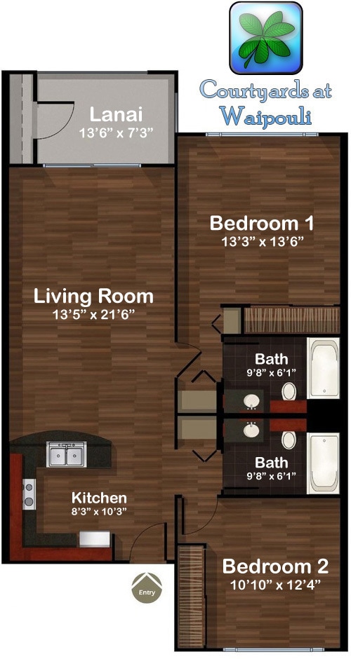 Floorplan - Courtyards At Waipouli