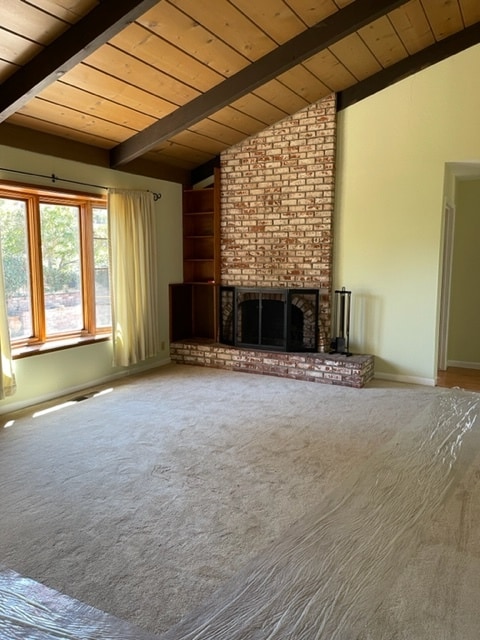 Living Room vaulted ceiling and fireplace - 10736 Porter Ln