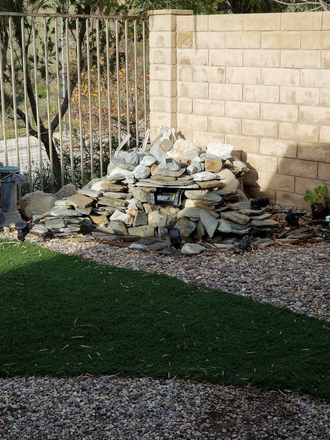 waterfall in backyard - 19945 Eagle Ridge Ln