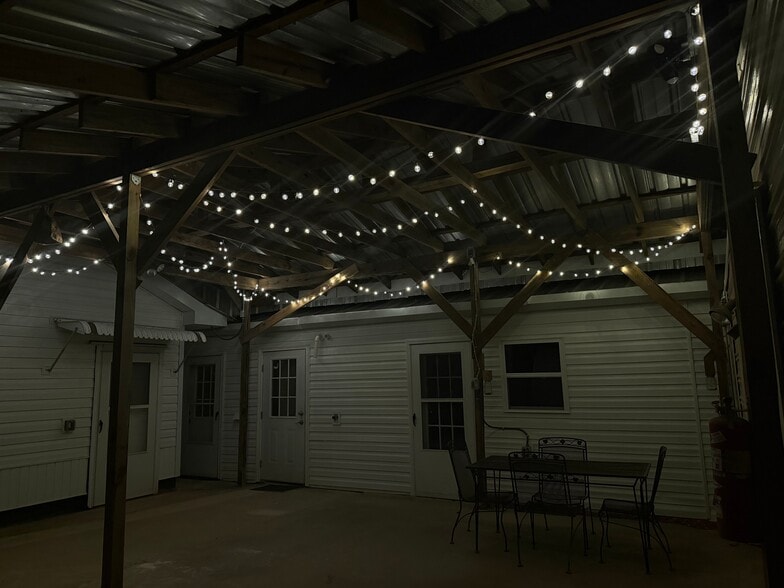 Patio at night - 48 Lena Dr