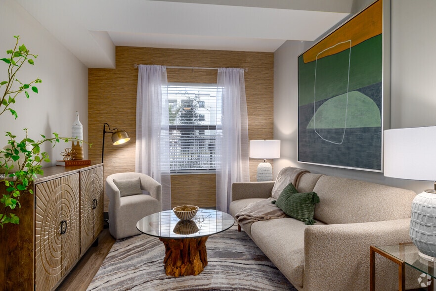 1BR, 1BA - 725SF - Living Room - Sinclair at Palm Pointe