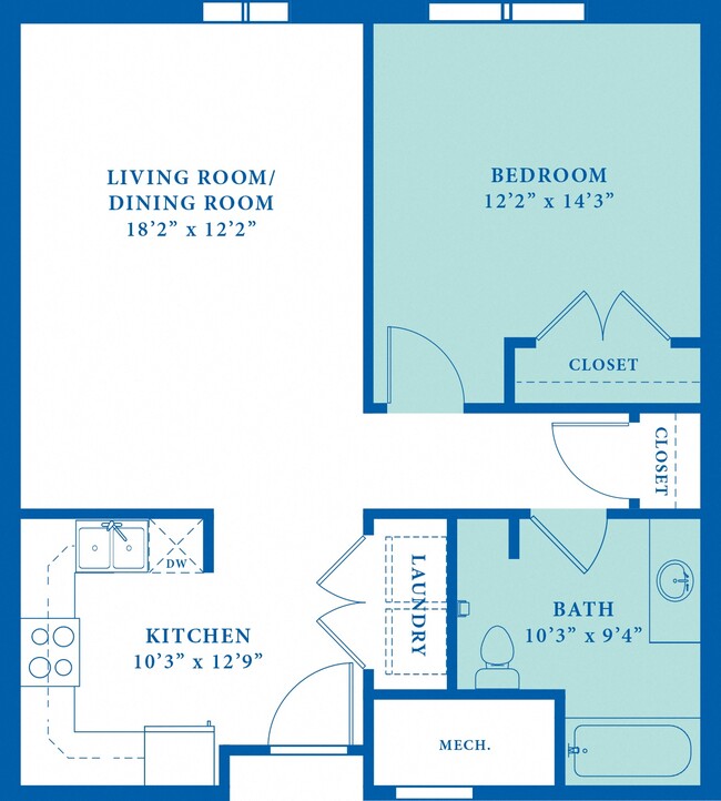 Floorplan - Magnolia Gardens Senior Apartments