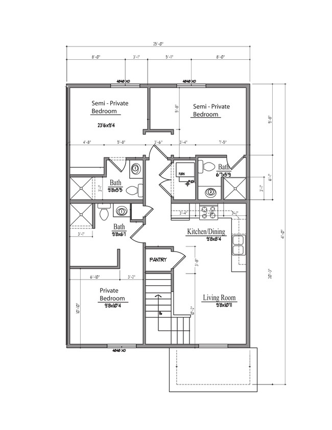 Floorplan - Cedar Pointe Student Housing