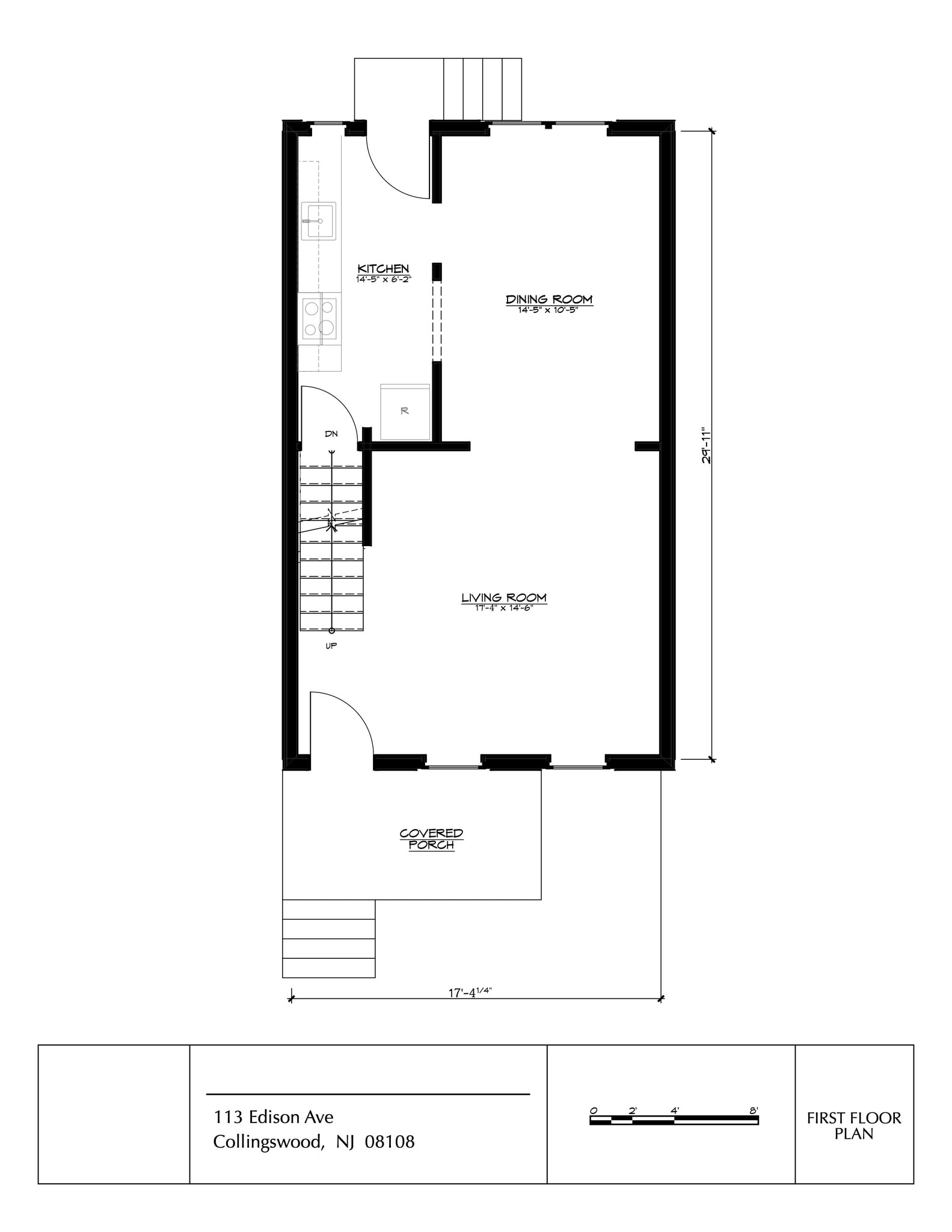 First Floor Plan - 113 Edison Ave
