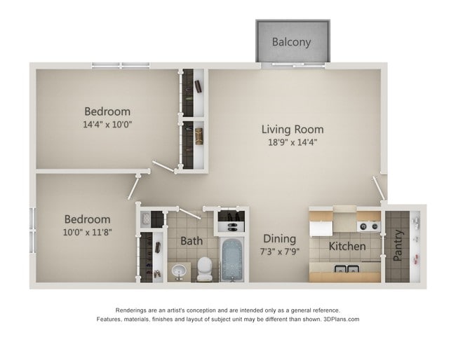 Two bedroom - Town & Country Apartments