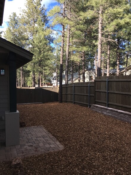 Backyard backing greenbelt trail - 2317 W Mission Timber Cir