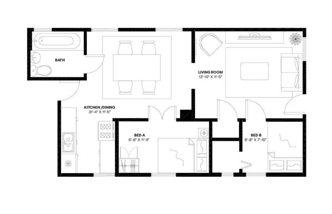 Building Photo - Private bedroom in 2 bed/1 bath Home