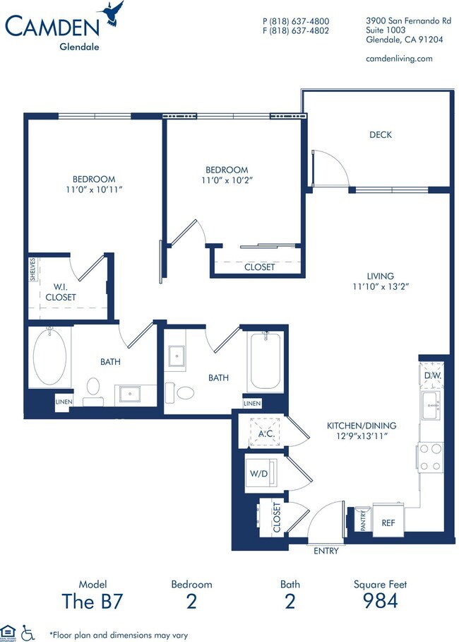 Floorplan - Camden Glendale
