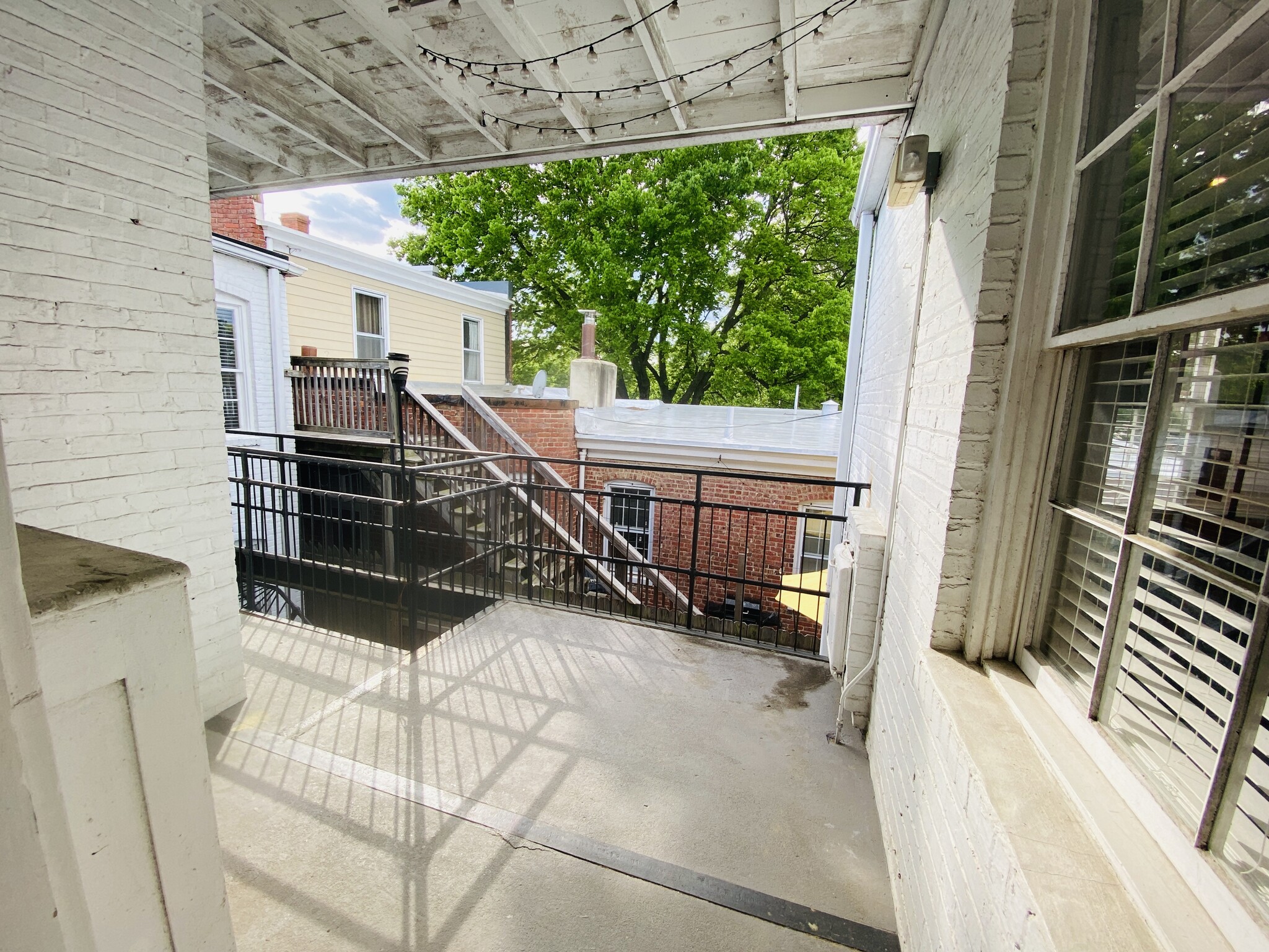 Covered balcony - 1630 Monument Ave