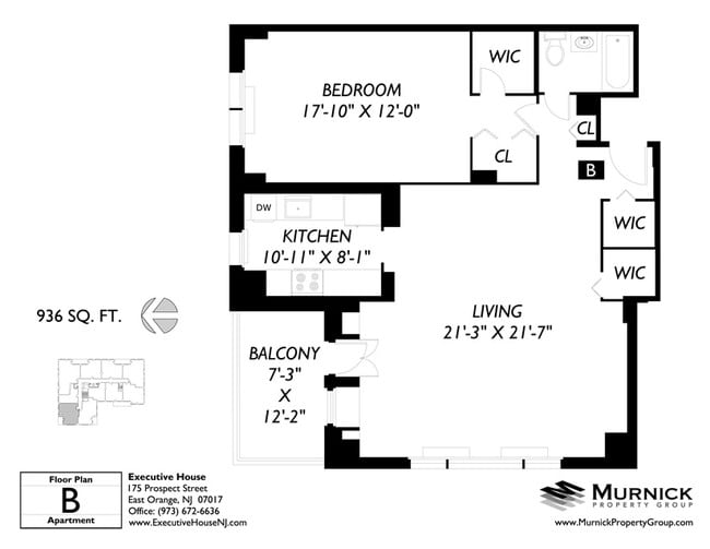 1BR/1BA - Executive House