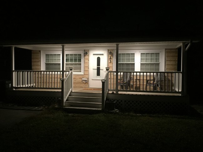 Front porch lighted - 23 E 6th St