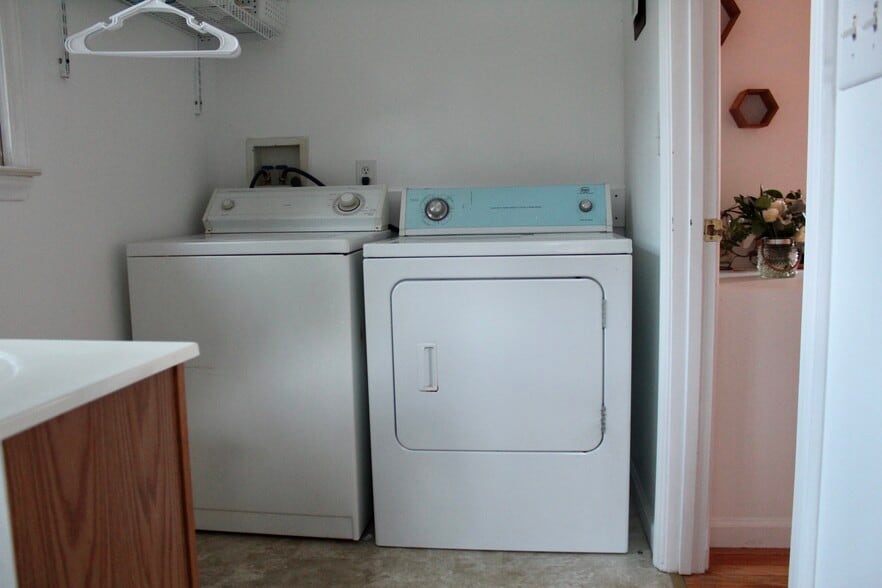 Laundry room attached to guest bathroom - 28 Brown Hollow Ln