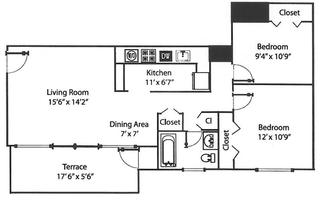 Floorplan - Ashton Square Apartments