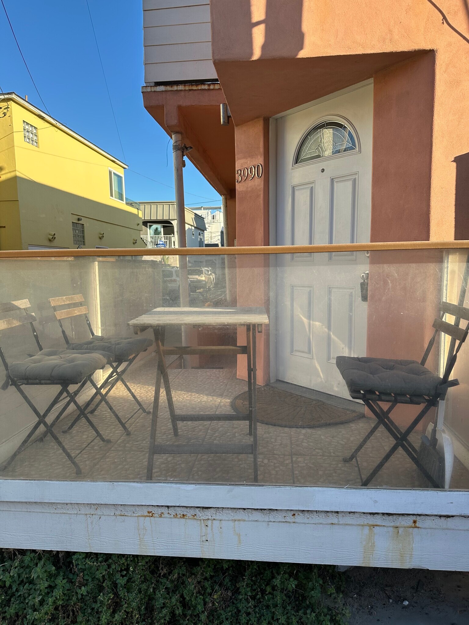 Private patio for this unit - 3990 Strandway