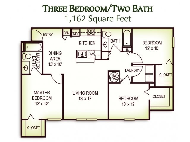 Floorplan - Summerlin Oaks Apartments