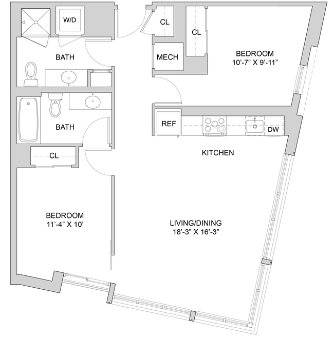Floorplan - The Modern at Art Place