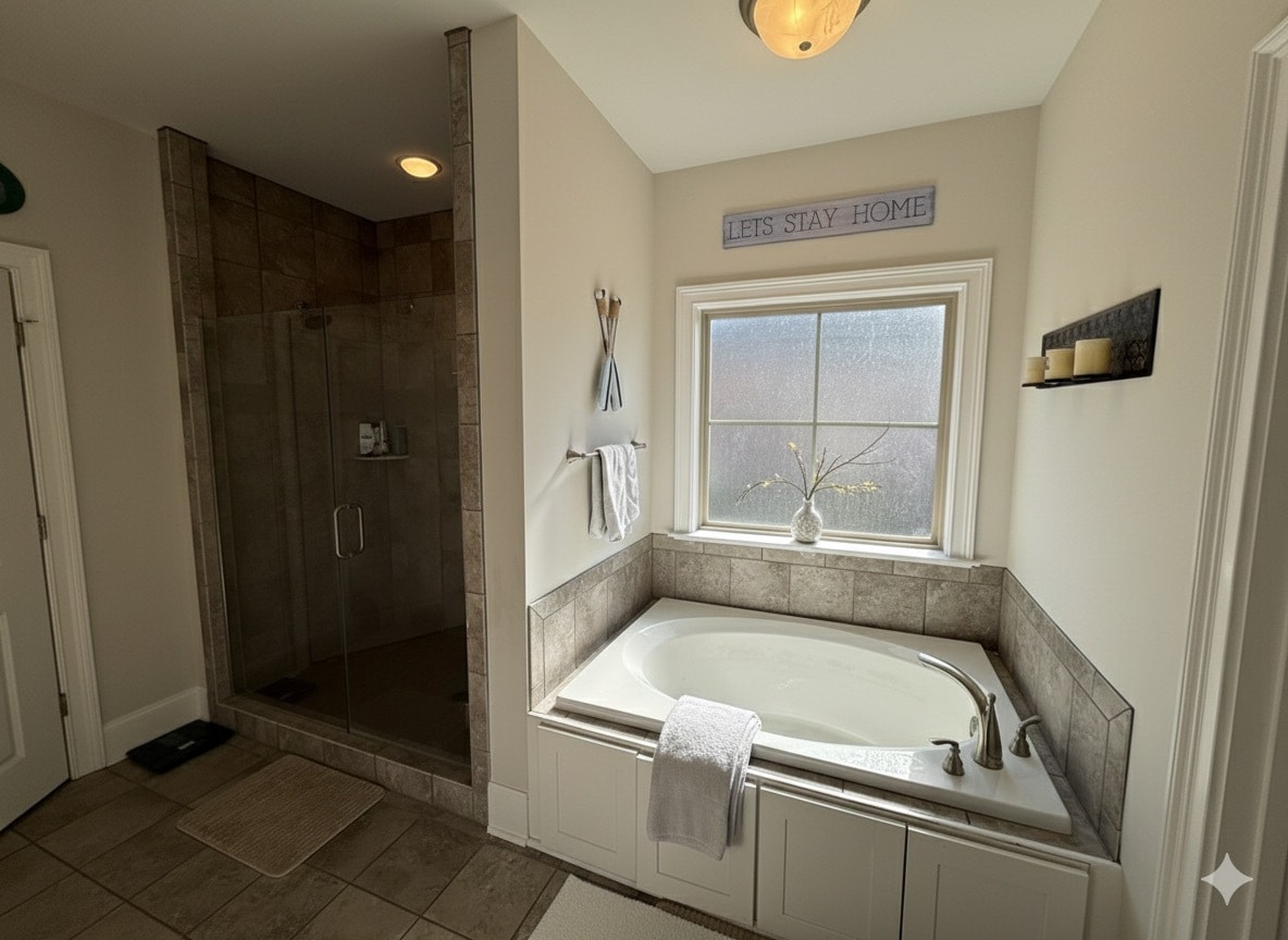 Master bath - 303 Charleston Mills Dr