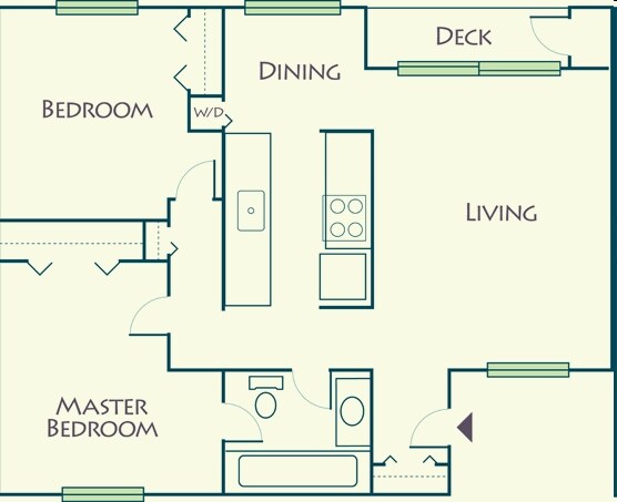 2BR/1BA - Madison at River's Edge- Retired