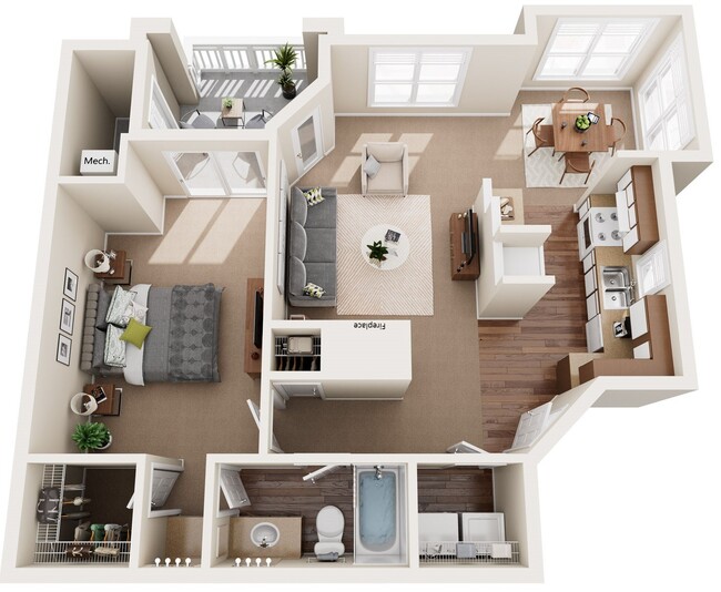 Floorplan - Cambridge Apartments