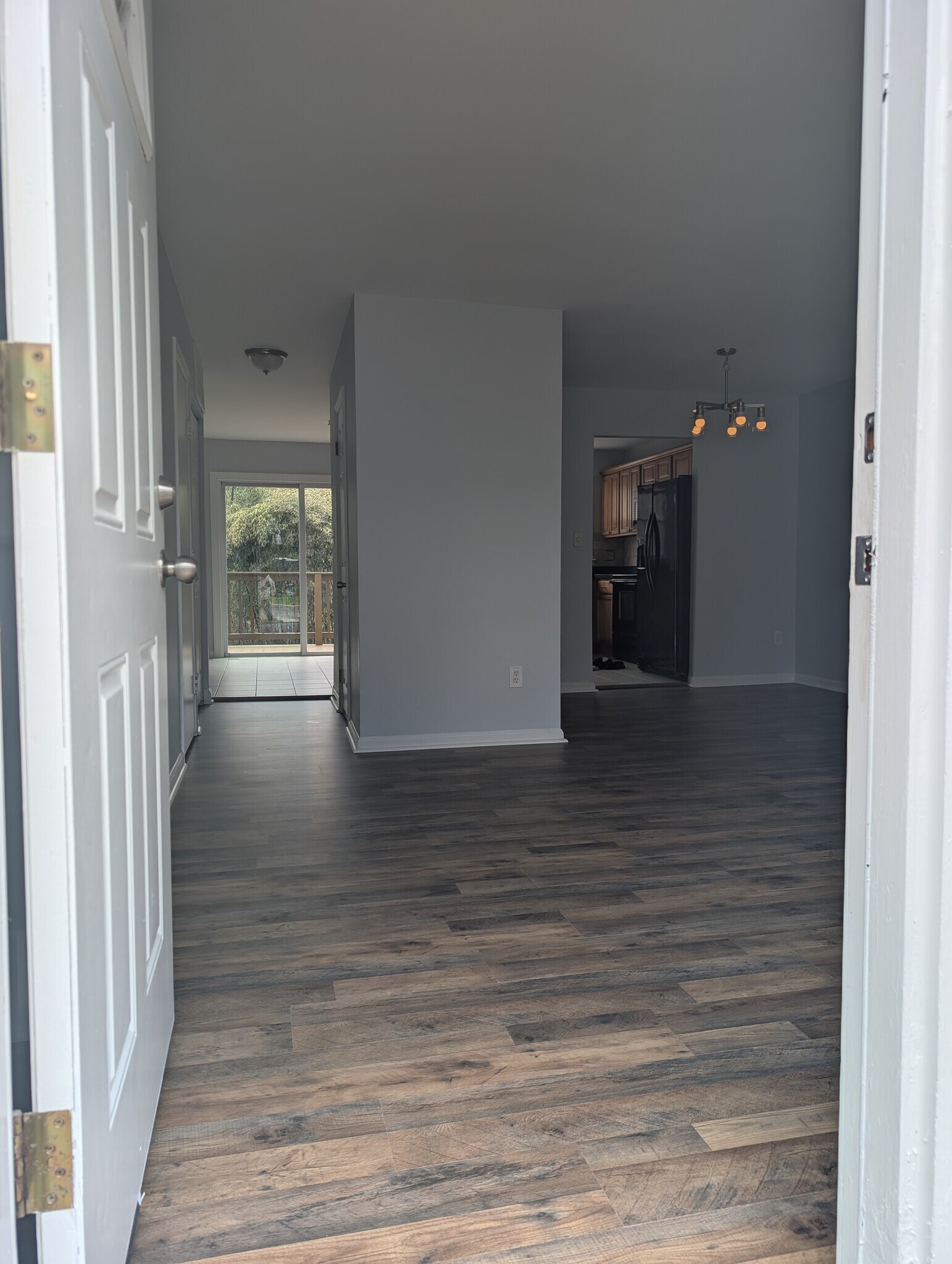 Living room from front door - 1109 Holmespun Dr