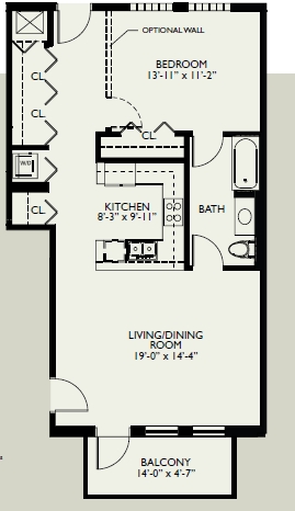 1BR/1BA - Front Street Lofts