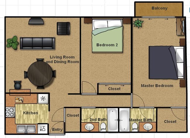 2BR/2BA - 14619 Gledhill St