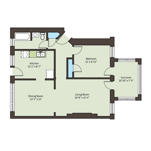 Floorplan - 5416 S. Woodlawn Avenue