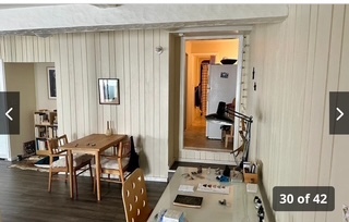 Looking into "old" kitchen and towards bathroom (unrenovated) - 29 Center St