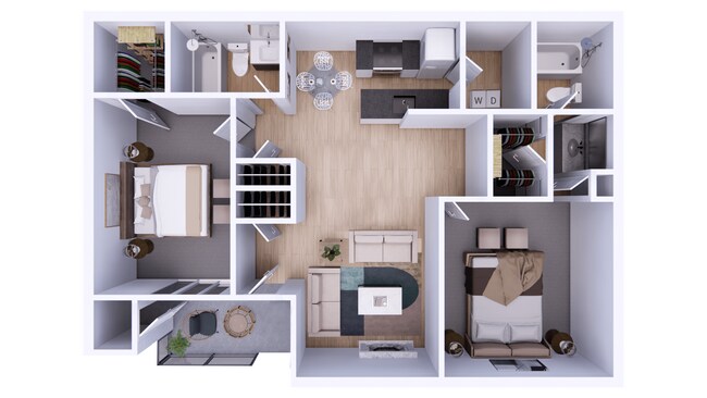 Floorplan - Gentrys Walk Apartments
