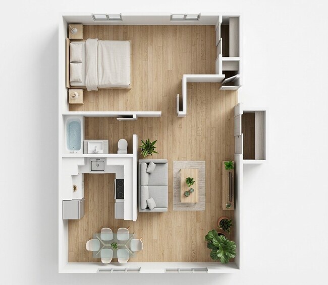Floorplan - Bellevue Court Apartments