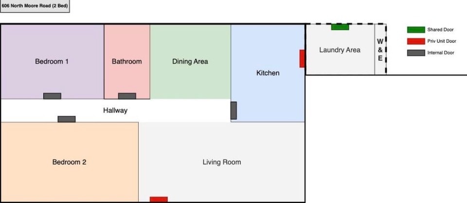 Floor Plan - 606 N Moore Rd