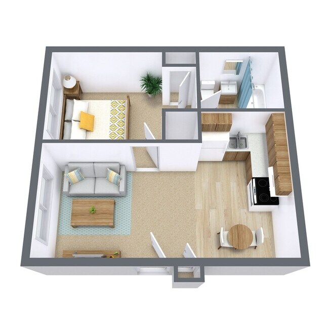 Floorplan - Amberwood Court Apartment Community
