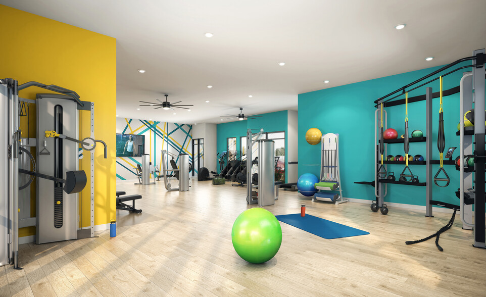 24/7 Fitness Center - The Current - Student Living Opening 2024