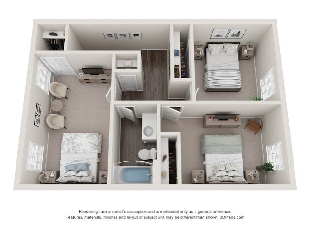Floorplan - Colonial Towne Apartments