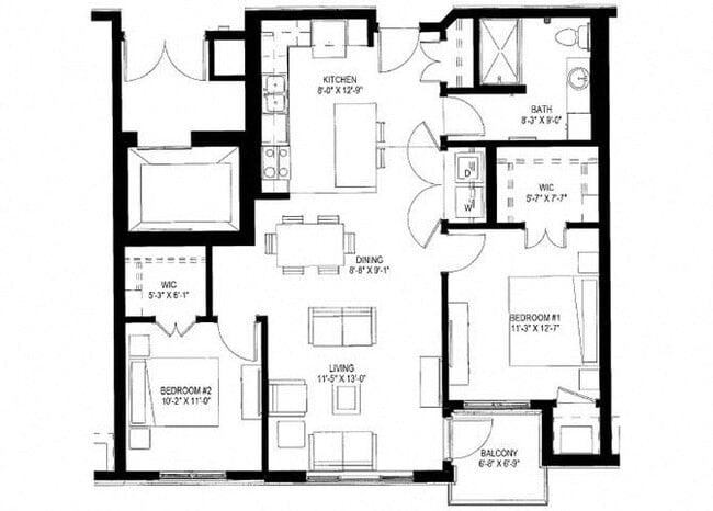 Floorplan - The Legends of Cottage Grove 55+ Apartments