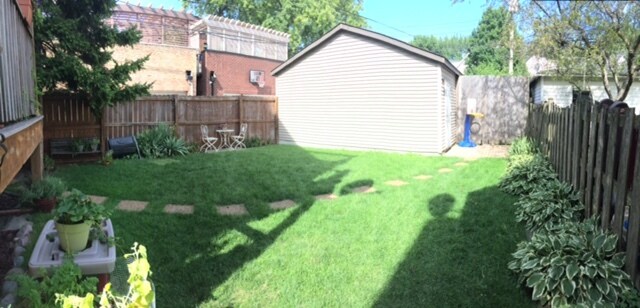Back yard/garage - 3643 N Hoyne Ave